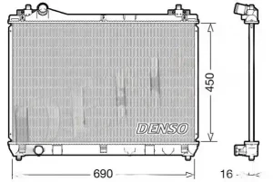 2.0, 2.4 SUZUKI GRAND VITARA II Chłodnica wody DENSO