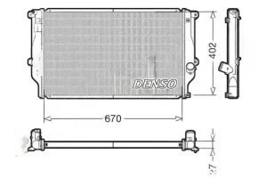 2.0 D TOYOTA RAV 4 IV Chłodnica wody DENSO