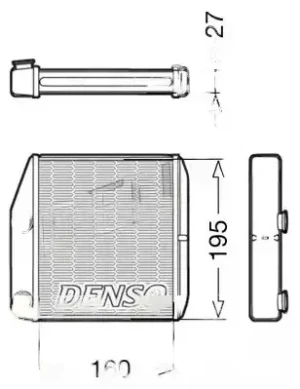 Nagrzewnica FIAT QUBO DENSO