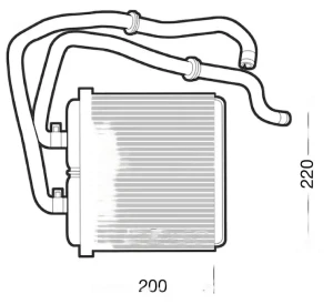 DRR12003 DENSO Nagrzewnica