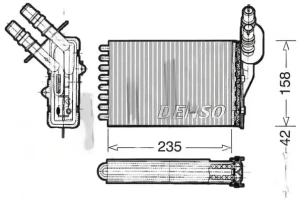 DRR23001 DENSO Nagrzewnica
