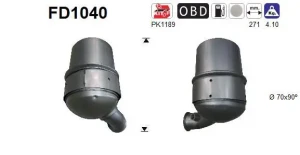 1.6 HDi PEUGEOT 308 II Filtr cząstek stałych fap dpf AS