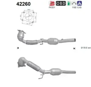 1.8 TFSI Katalizator emisja euro 5 AUDI A3 AS