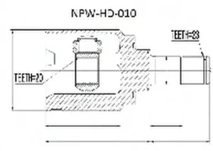 przegub honda crv 3 NPW-HD-010 NTY