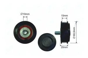 1.9 TDI, 1.8 T, 1.8 AUDI A6 C5 Rolka napinacza paska klinowego NTY
