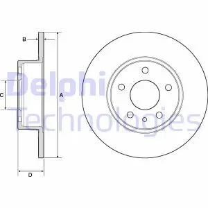 Tarcza hamulcowa tył FIAT STILO DELPHI