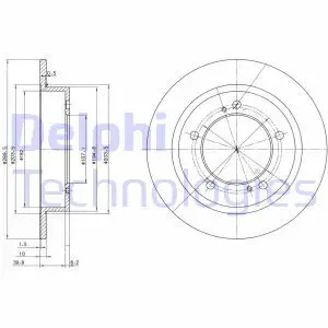 Tarcza hamulcowa przód SUZUKI SJ410 DELPHI