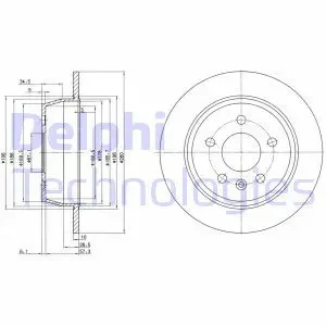 Tarcza hamulcowa tył MERCEDES-BENZ VITO W638 DELPHI