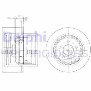 Tarcza hamulcowa tył MERCEDES-BENZ VITO W639 DELPHI