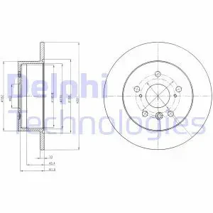 Tarcza hamulcowa tył TOYOTA AURION DELPHI