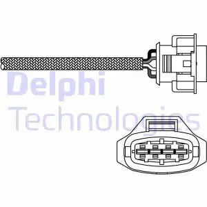 ES10790-12B1 DELPHI Sonda lambda ogrzewana diagnostyczna za katalizator