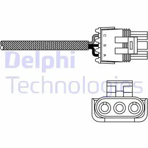 1.7, 1.8 16V Sonda lambda ogrzewana regulacyjna przed katalizator RENAULT 19 I DELPHI