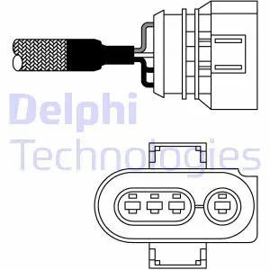 1.6 Sonda lambda ogrzewana regulacyjna przed katalizator VW POLO DELPHI