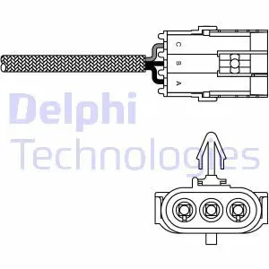 1.2 Sonda lambda ogrzewana regulacyjna przed katalizator RENAULT CLIO I DELPHI