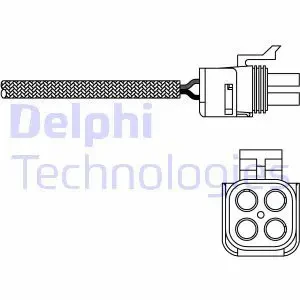 2.0 i, 2.0 16V Sonda lambda ogrzewana regulacyjna diagnostyczna przed katalizator za katalizator RENAULT MEGANE I DELPHI