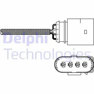 1.6 Sonda lambda ogrzewana regulacyjna przed katalizator AUDI A4 B6 DELPHI