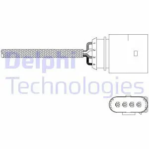 1.8 T Sonda lambda ogrzewana regulacyjna diagnostyczna przed katalizator za katalizator AUDI TT I DELPHI