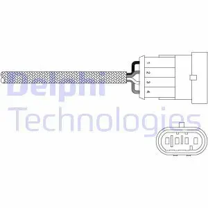 1.6, 1.6 16V Sonda lambda ogrzewana regulacyjna przed katalizator FIAT DOBLO DELPHI