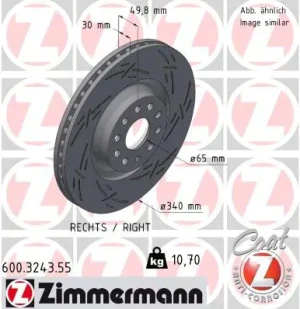 Tarcza hamulcowa AUDI A3 ZIMMERMANN