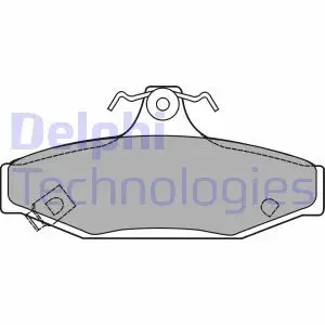 Klocki hamulcowe tył z czujnikiem SSANGYONG KORANDO II DELPHI