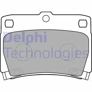 LP1546 DELPHI Klocki hamulcowe tył