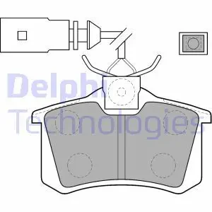 Klocki hamulcowe tył SEAT IBIZA 4 DELPHI