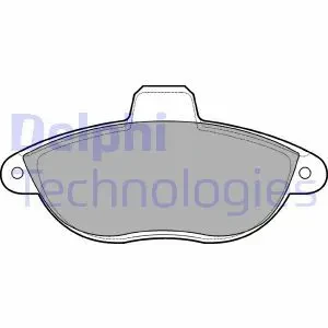LP1592 DELPHI Klocki hamulcowe przód