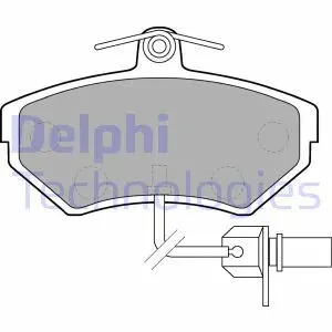 Klocki hamulcowe przód z czujnikiem VW PASSAT B5 DELPHI