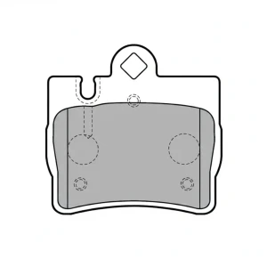 klocki mercedes w220 LP1697 DELPHI