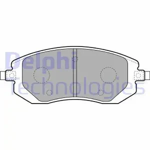Klocki hamulcowe przód SUBARU IMPREZA II DELPHI