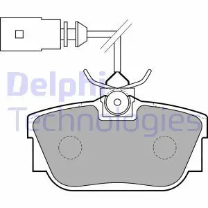 Klocki hamulcowe tył FORD GALAXY I DELPHI