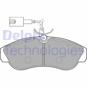 Klocki hamulcowe przód CITROËN JUMPER DELPHI