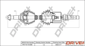 Dr!ve+ wał napędowy FIAT DUCATO 2.8 D, 2.5 D, 2.8 TDI Dr!ve+