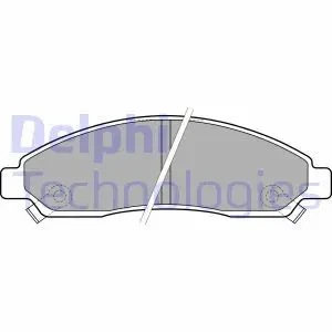 Klocki hamulcowe przód ISUZU D-MAX DELPHI