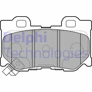 LP2157 DELPHI Klocki hamulcowe tył