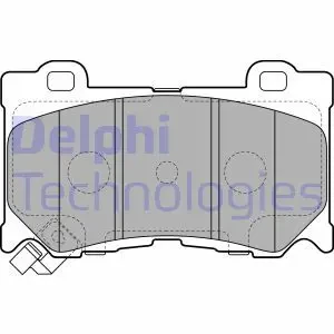 Klocki hamulcowe przód INFINITI Q60 DELPHI