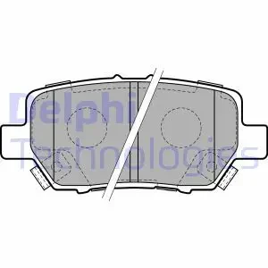 LP2160 DELPHI Klocki hamulcowe tył
