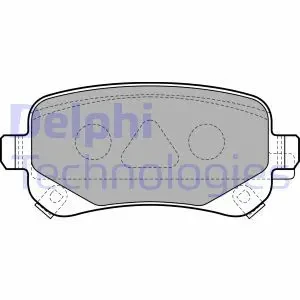 Klocki hamulcowe tył DODGE JOURNEY DELPHI