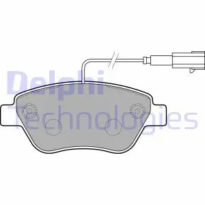 Klocki hamulcowe przód FIAT 500 DELPHI