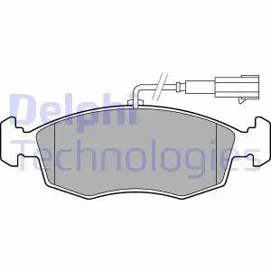 LP2288 DELPHI Klocki hamulcowe przód