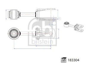 Drążek / wspornik, stabilizator VW CRAFTER FEBI BILSTEIN