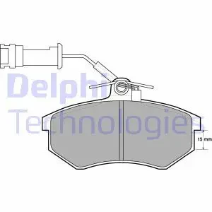 Klocki hamulcowe przód z czujnikiem AUDI 200 C3 DELPHI