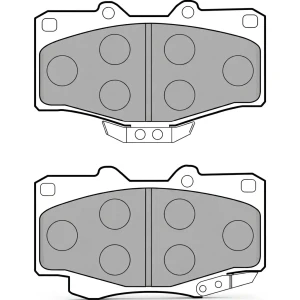 Klocki hamulcowe przód TOYOTA LAND CRUISER DELPHI