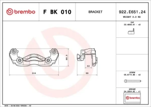 Mocowanie zacisku hamulca - zestaw VW CRAFTER BREMBO