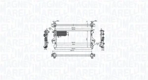 350213214900 MAGNETI MARELLI Chłodnica, układ chłodzenia silnika