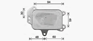 1.6 HDi, 1.6 Chłodnica oleju, olej silnikowy PEUGEOT 308 II AVA QUALITY COOLING