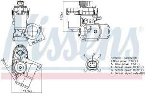 2.2 TDCi Zawór agr FORD MONDEO III NISSENS