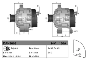 2.0 JTD FIAT DUCATO Alternator