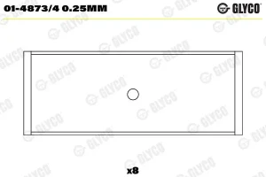 1.2 TSI Łożysko korbowodu VW GOLF 6 GLYCO