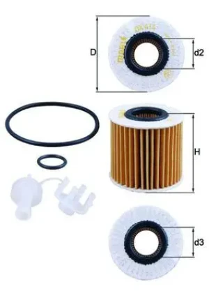Filtr oleju LEXUS RX IV MAHLE